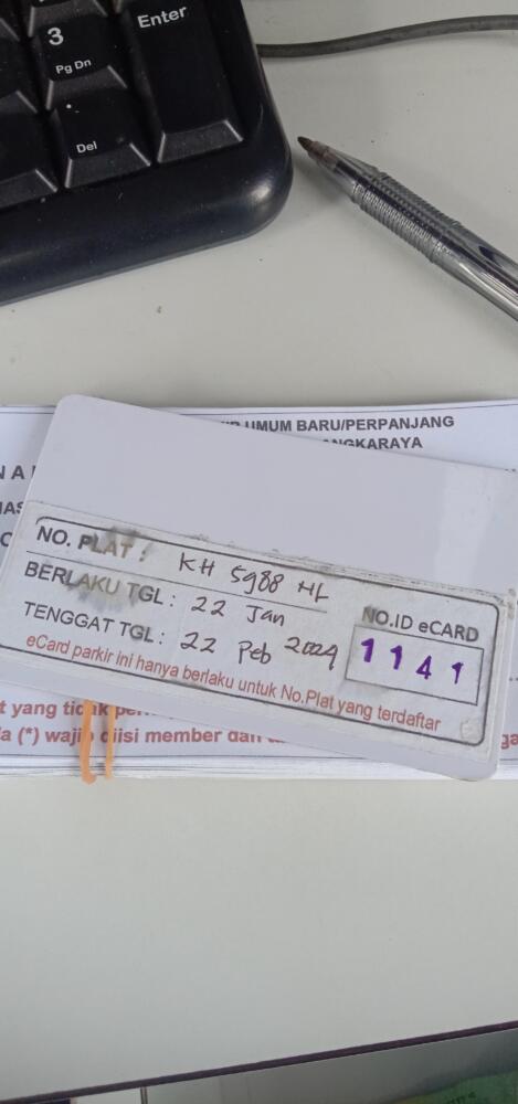 Kartu member kembali id 1141