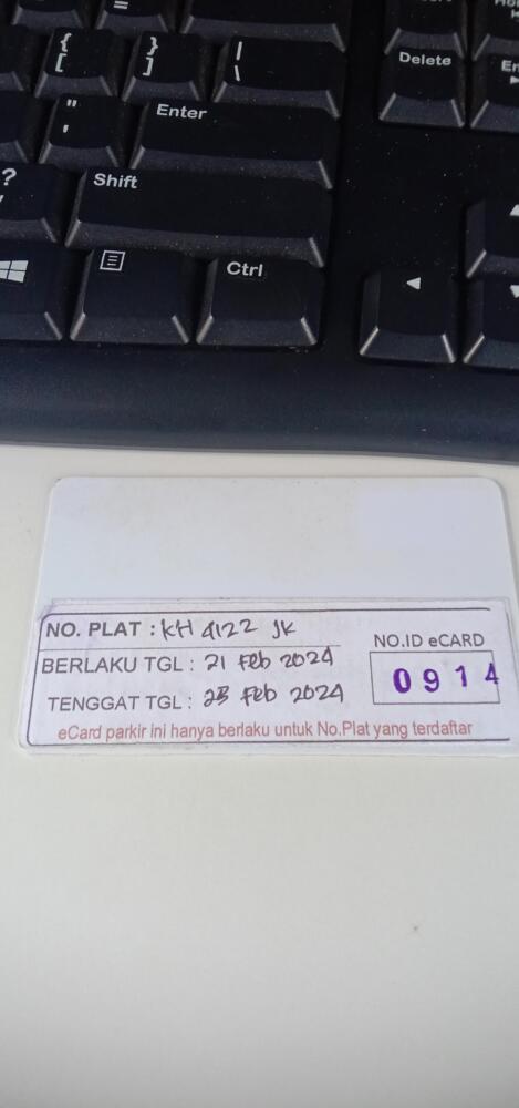 Kartu member kembali id 914