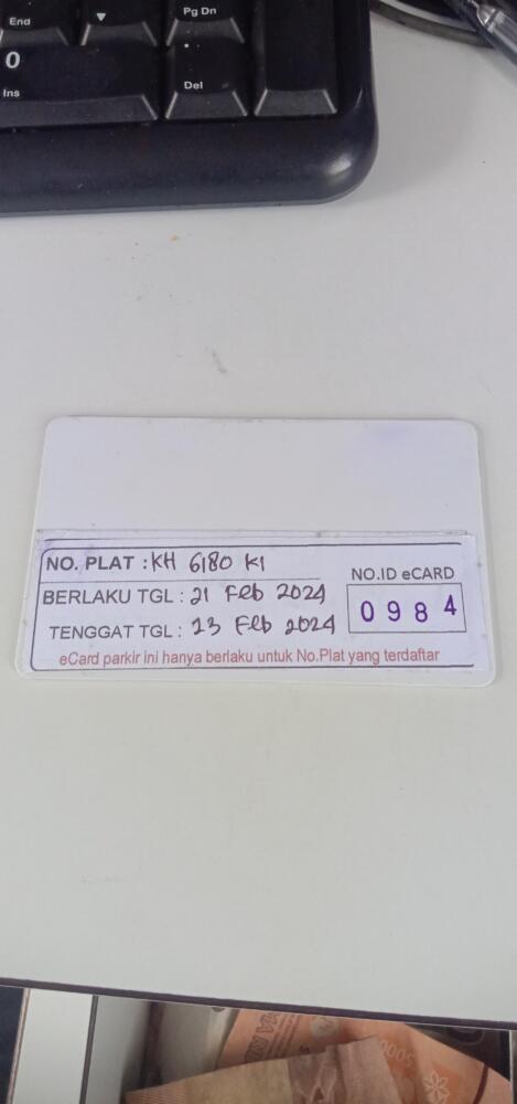 Kartu member kembali id 984