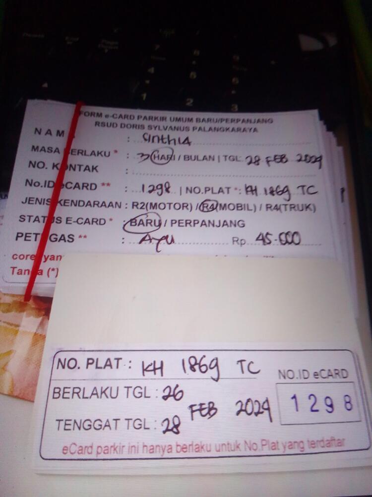 kARTU MEMBER BARU ID:1298