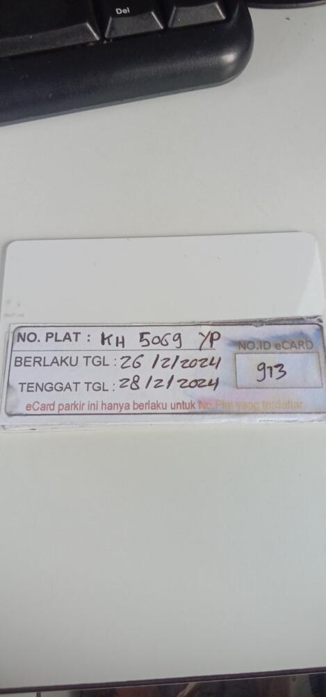 Kartu member kembali id 913