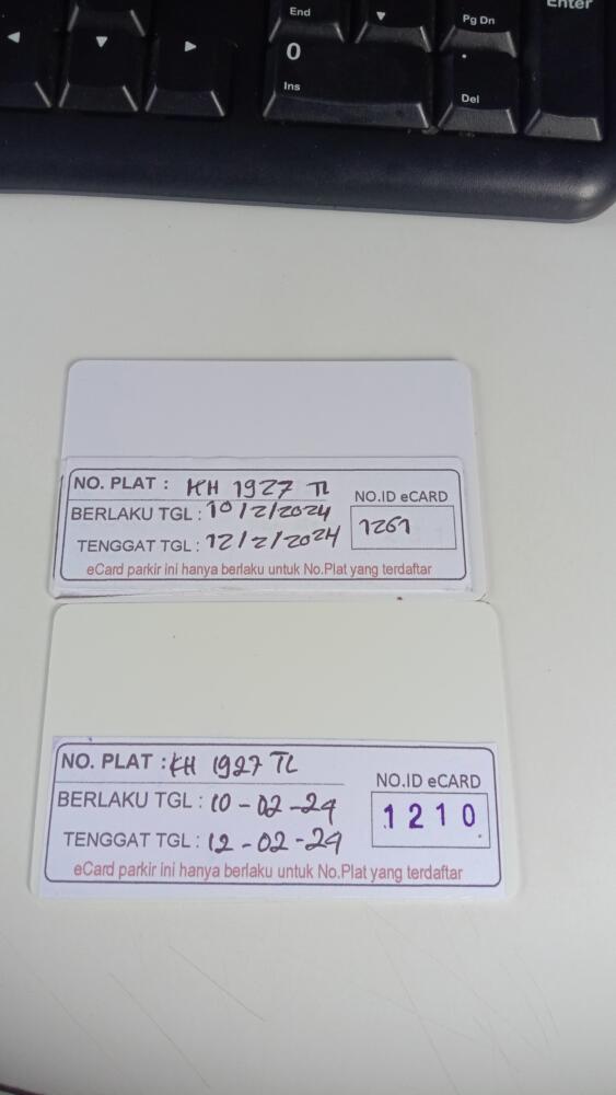 Kartu member id 1261 pindah ke id 1210