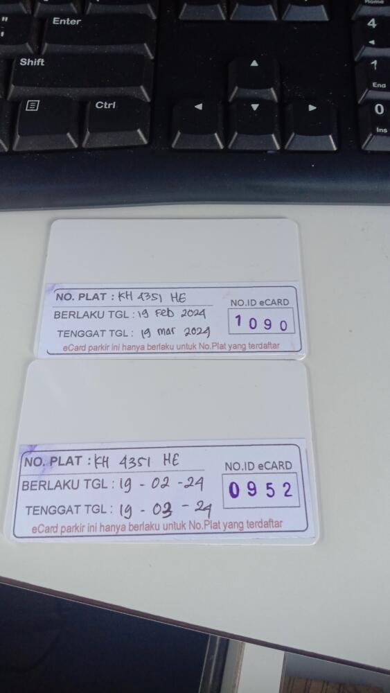 Kartu member id 1090 pindah ke id 952