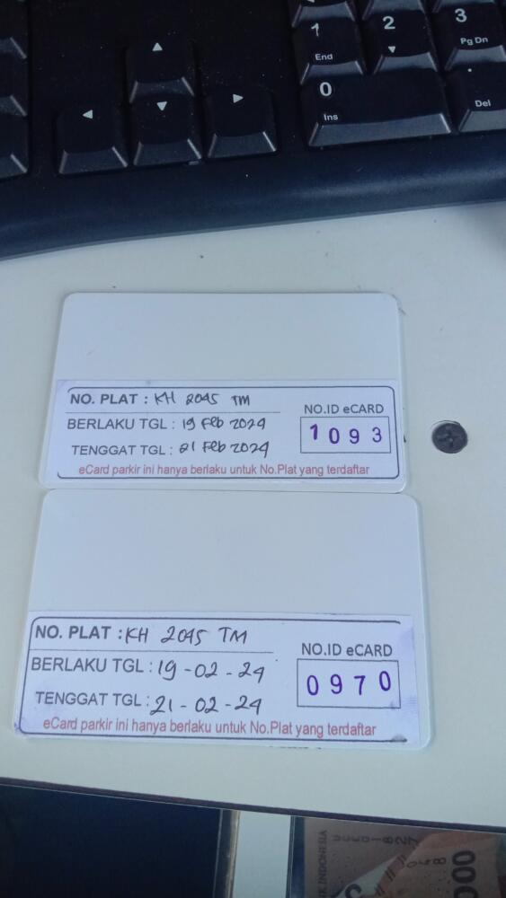 Kartu member id 1093 pindah ke id 970