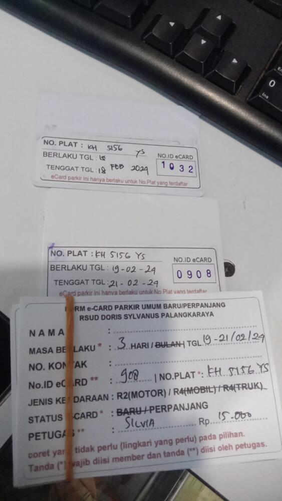Perpanjang dan pindah kartu member id 1032 ke 908