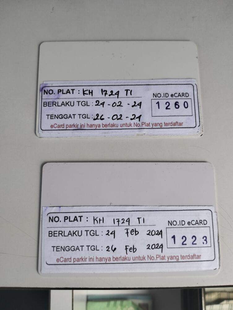 GANTI KARTU DARI ID 1260 KE ID 1223