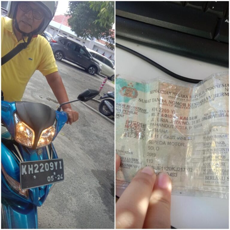 Tiket rusak sudah bayar denda