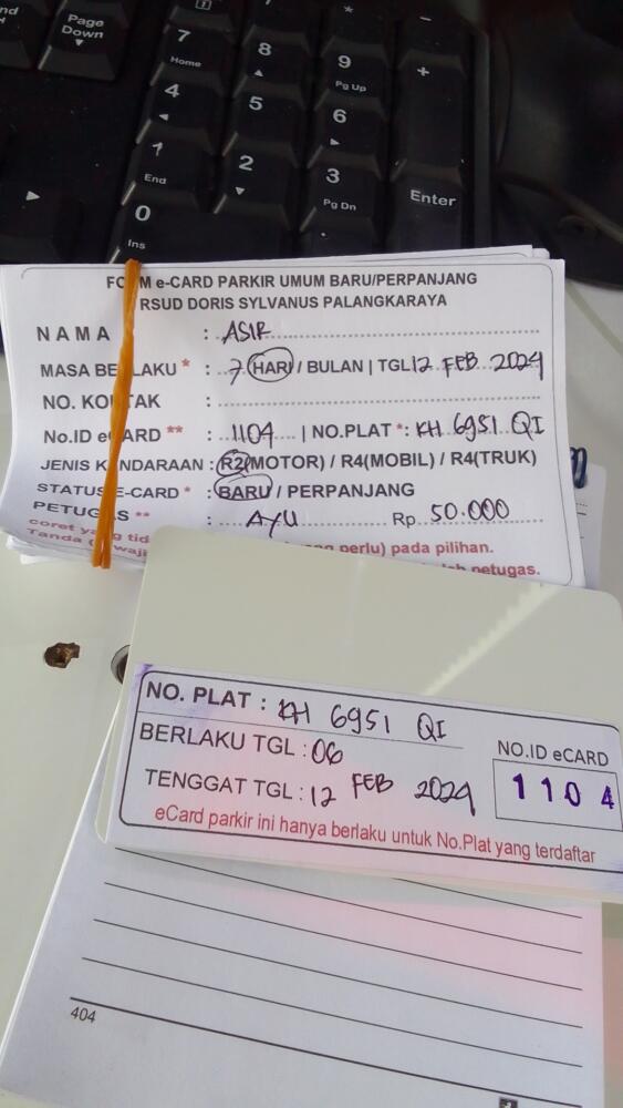 kARTU MEMBER BARU ID:1104