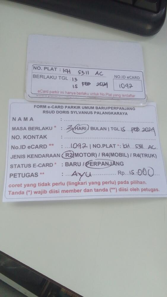PERPANJANG KARTU ID:1042