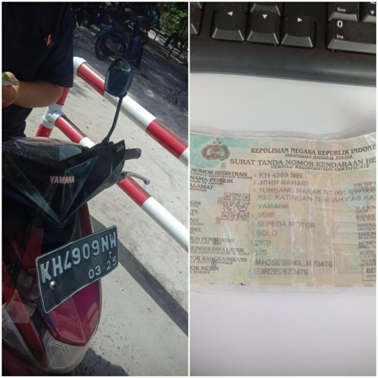Tiket hilang sudah bayar denda