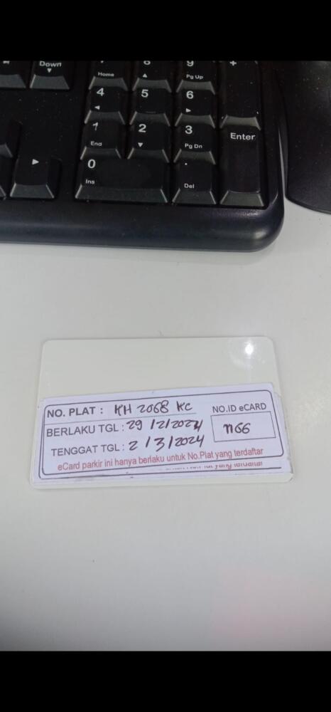 Kartu member kembali id 1166