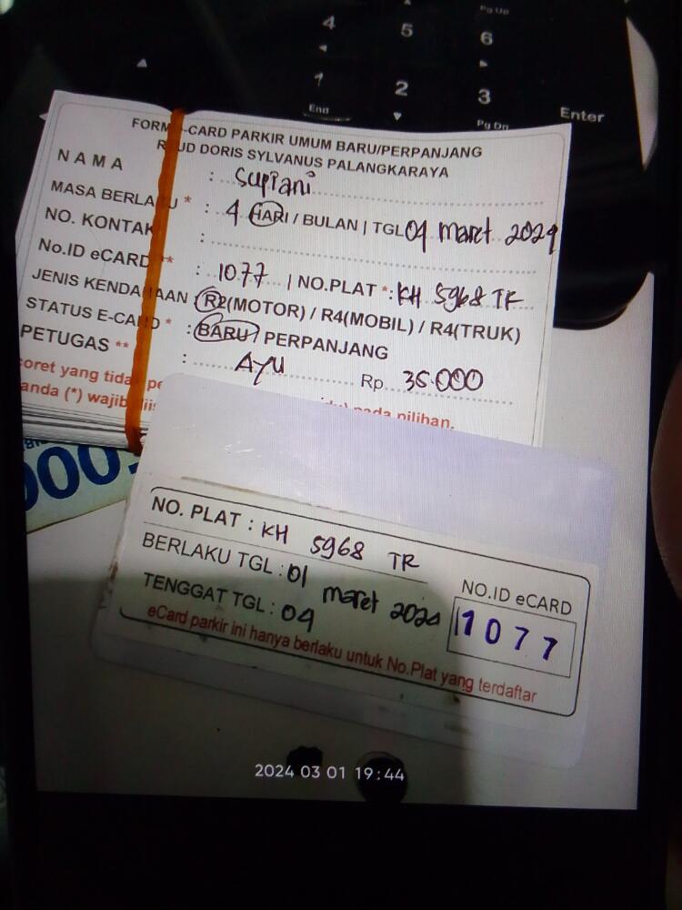 kARTU MEMBER BARU ID:1077