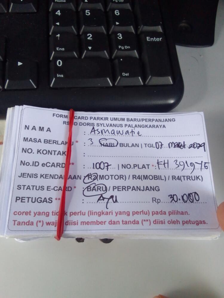 kARTU MEMBER BARU ID:1007
