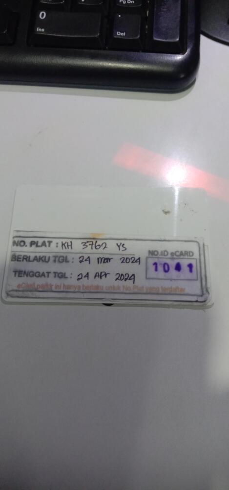 Kartu member kembali id 1041