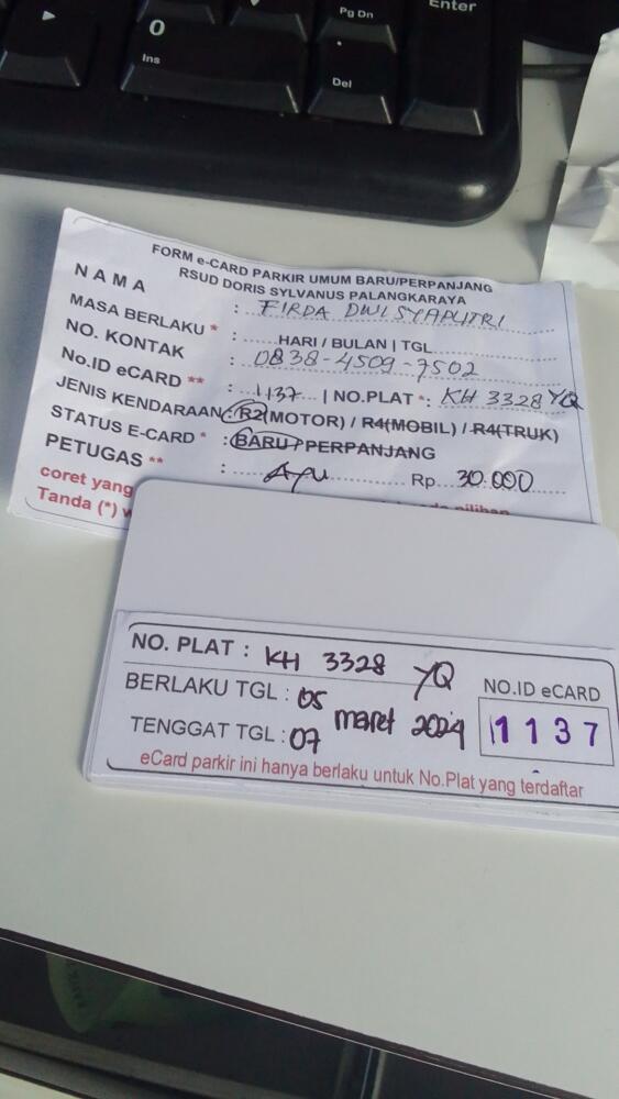 kARTU MEMBER BARU ID:1137