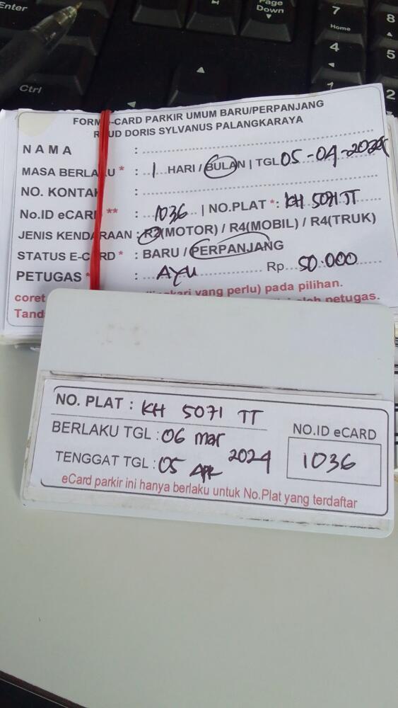 PERPANJANG KARTU ID:1036