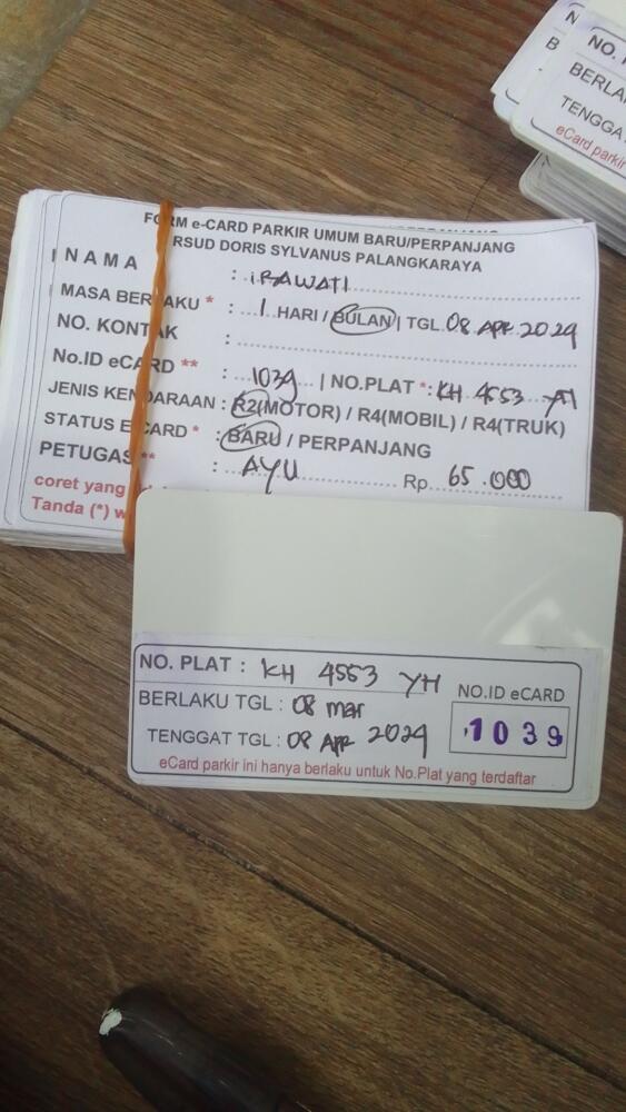 kARTU MEMBER BARU ID:1039