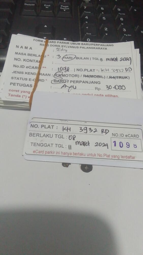 kARTU MEMBER BARU ID:1098
