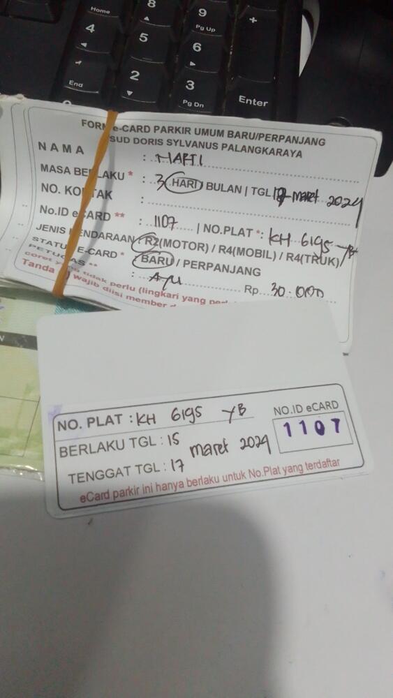 kARTU MEMBER BARU ID:1107