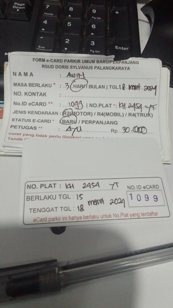 kARTU MEMBER BARU ID:1099
