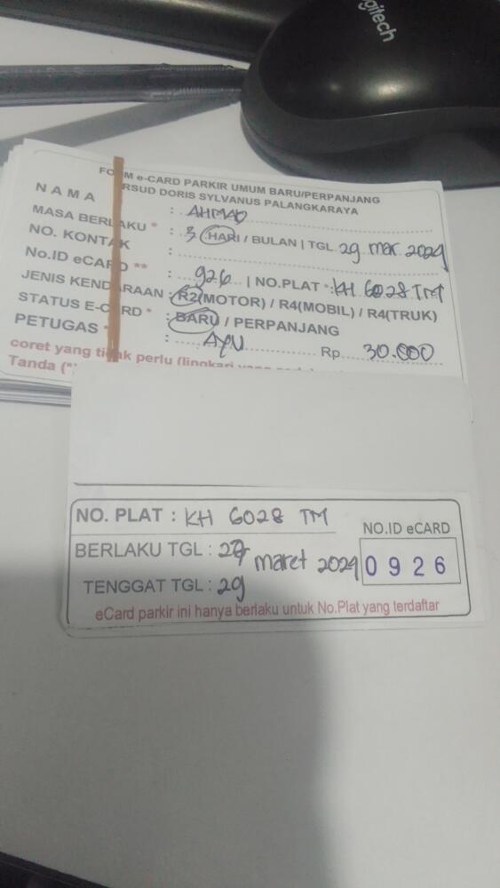 kARTU MEMBER BARU ID:926