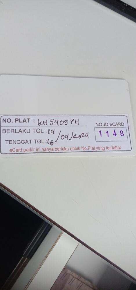 Kartu member kembali id 1148