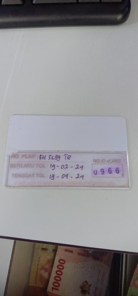 Kartu member kembali id 966