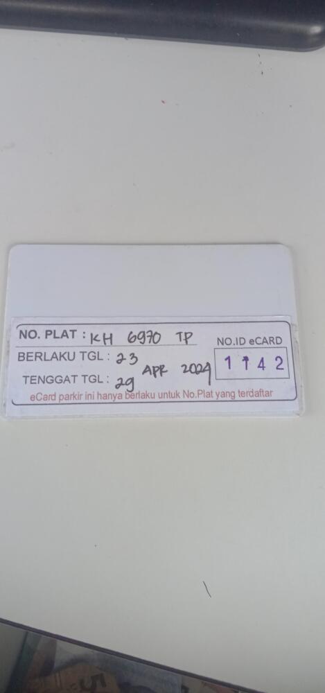 Kartu member kembali id 1142