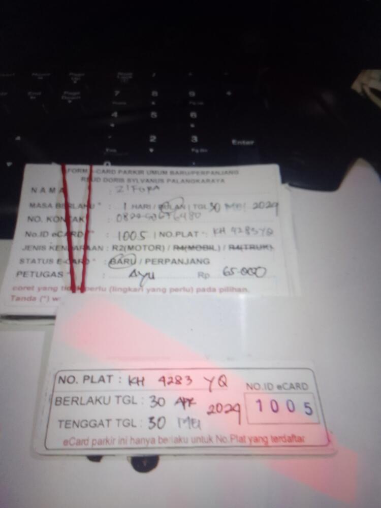 kARTU MEMBER BARU ID:1005