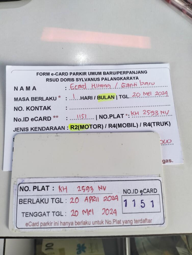 GANTI KARTU DARI ID 1107 KE ID 1151