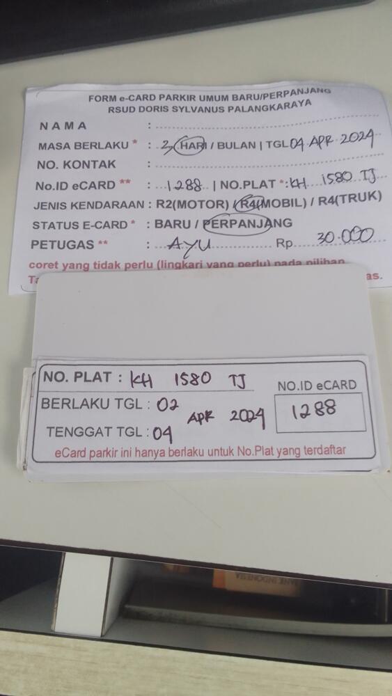 PERPANJANG KARTU ID:1288