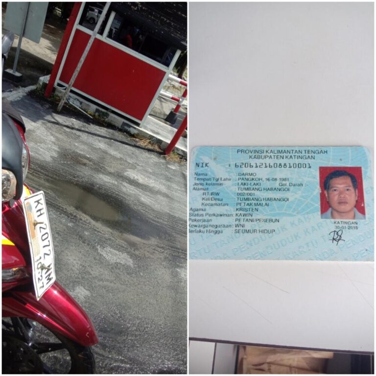 Tiket hilang sudah bayar denda