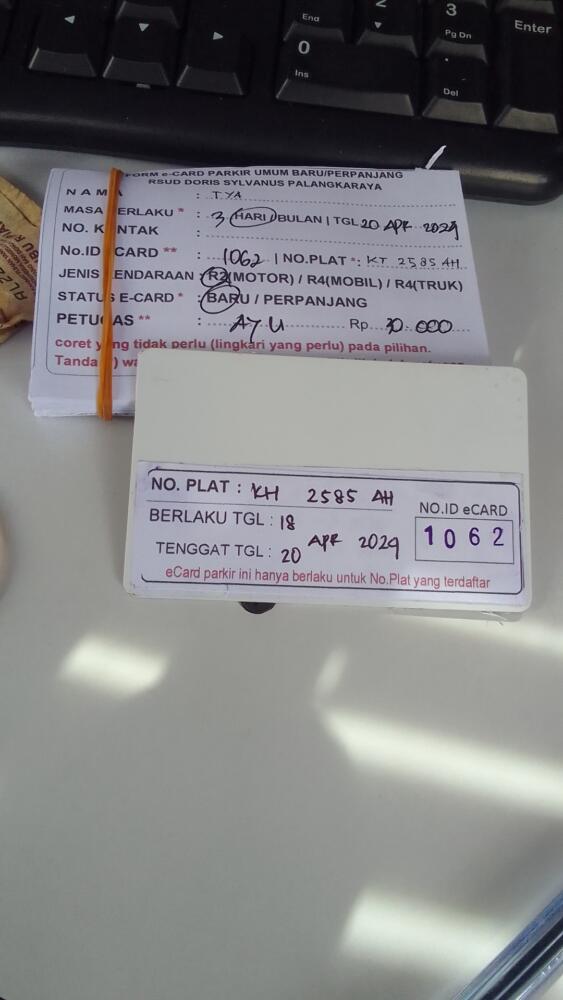 kARTU MEMBER BARU ID:1062