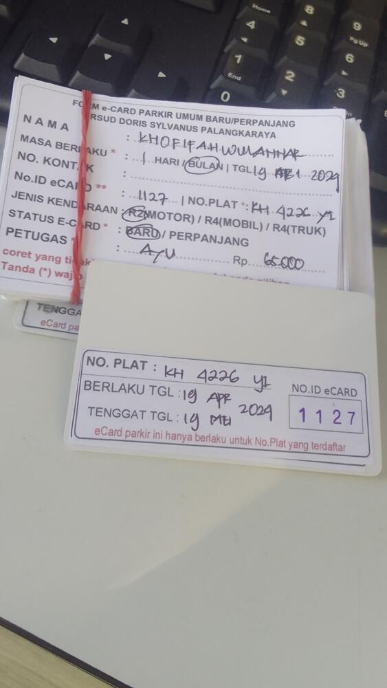kARTU MEMBER BARU ID:1127
