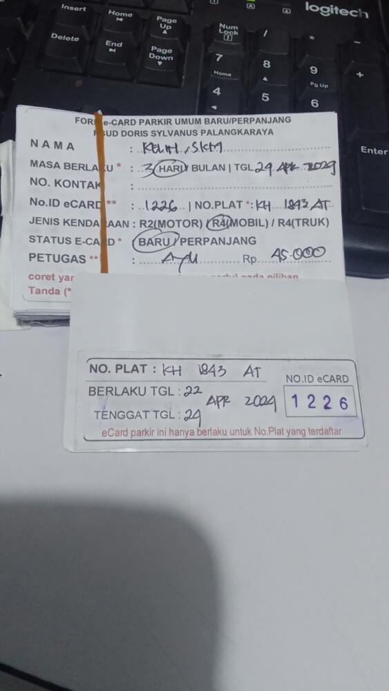 kARTU MEMBER BARU ID:1226