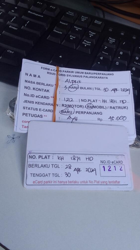 kARTU MEMBER BARU ID:1212
