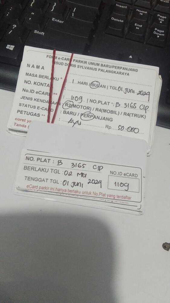 kARTU MEMBER BARU ID:1005