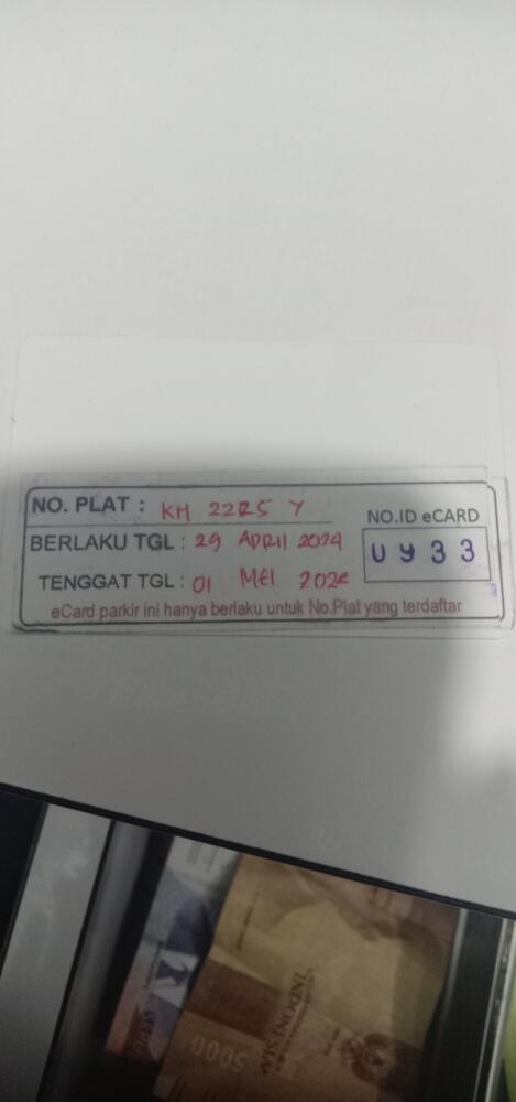 Kartu member kembali id 933