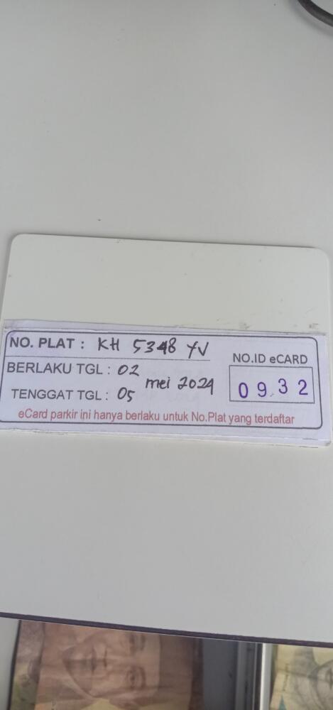 Kartu member kembali id 932