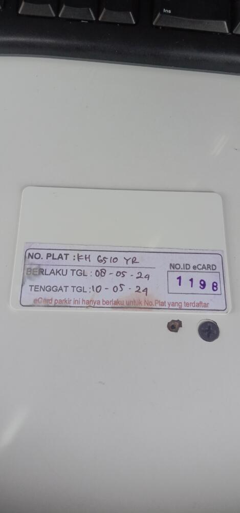 Kartu member kembali id 1198