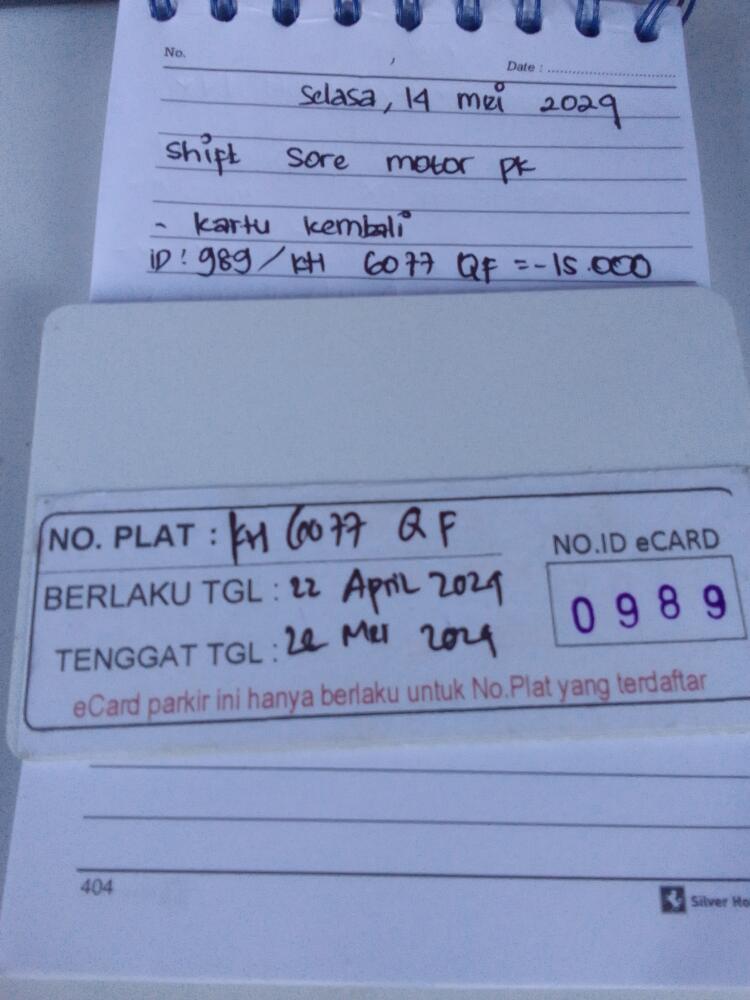 KARTU KEMBALI ID:989