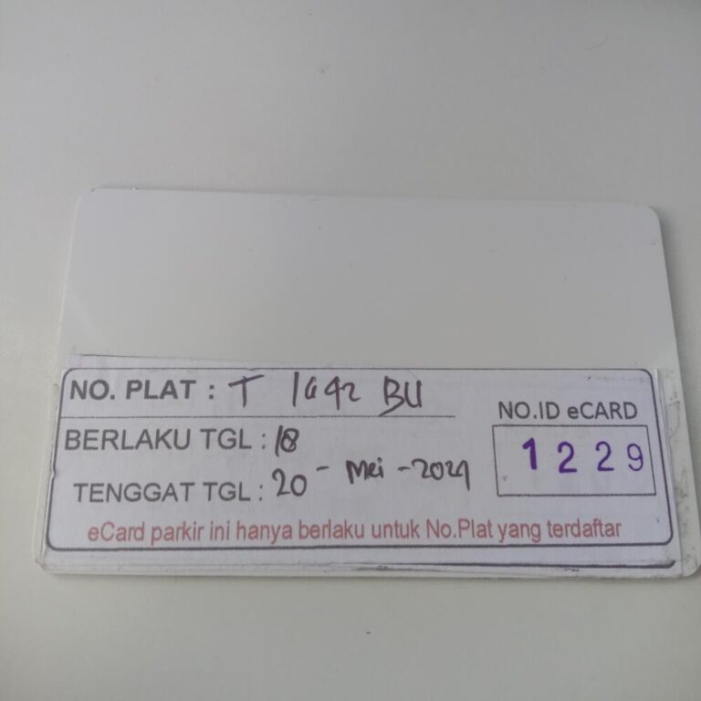 Kartu member kembali id 1229