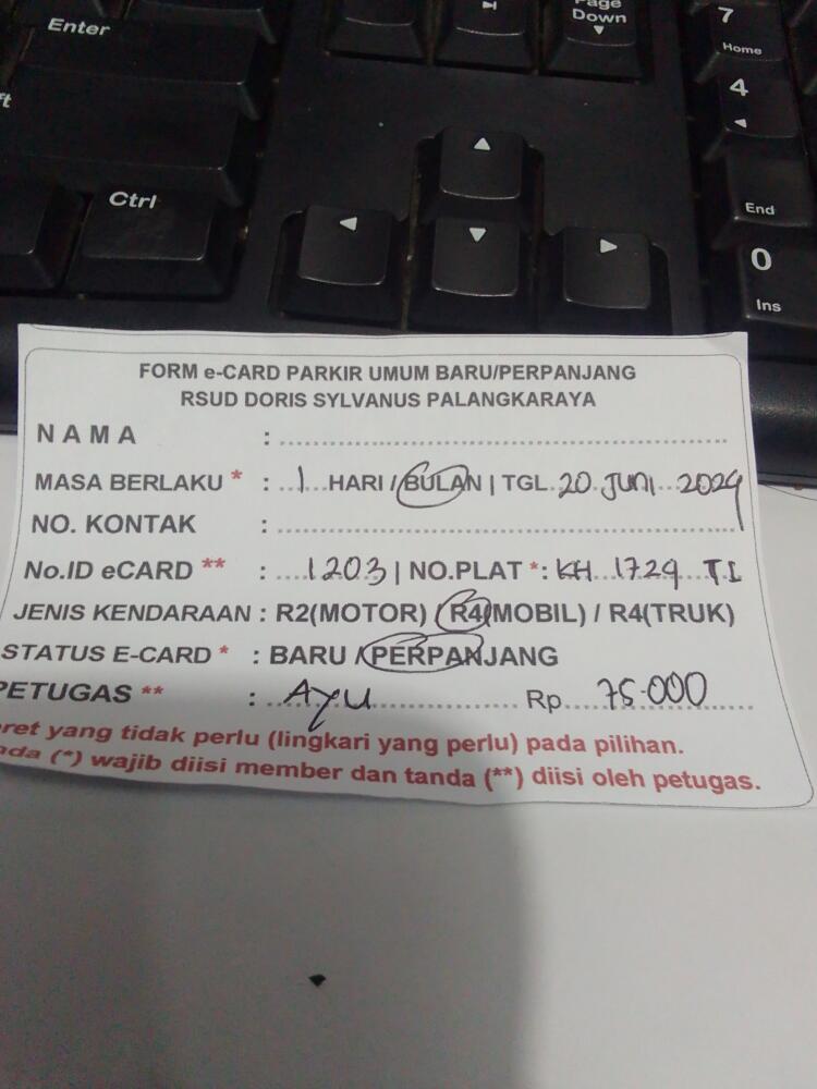 PERPANJANG KARTU ID:1203