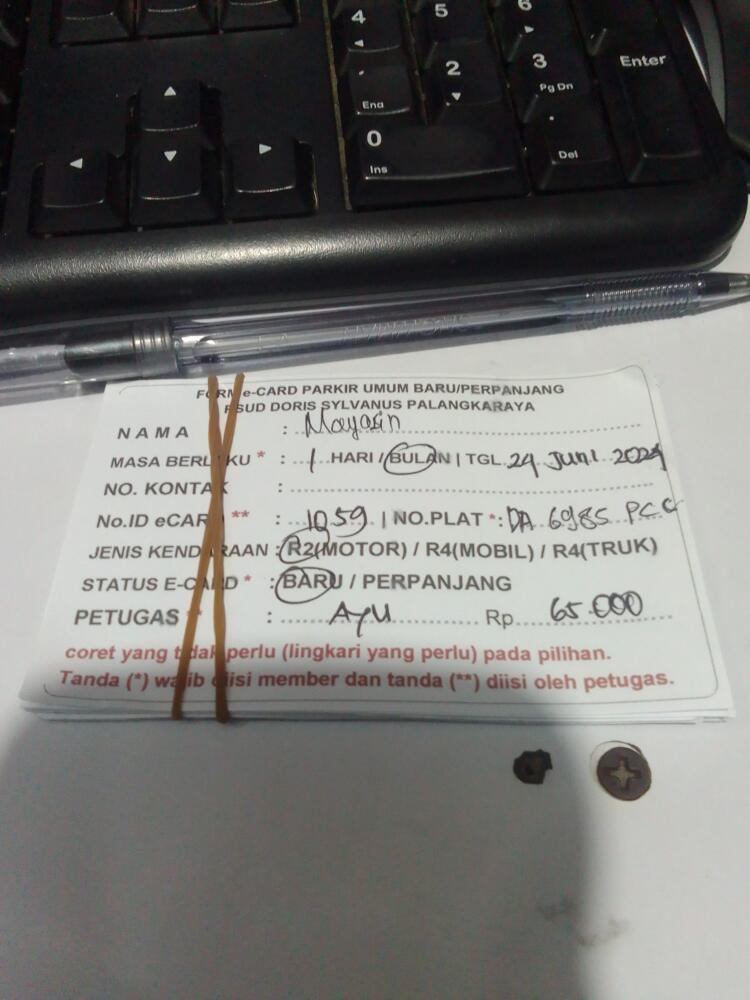 kARTU MEMBER BARU ID:1059