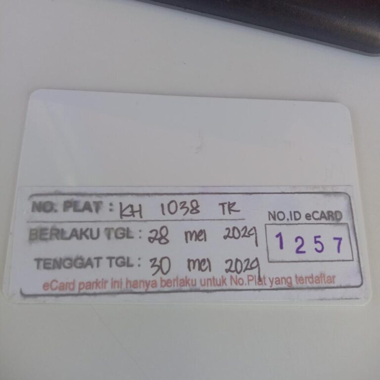 Kartu member kembali id 1257