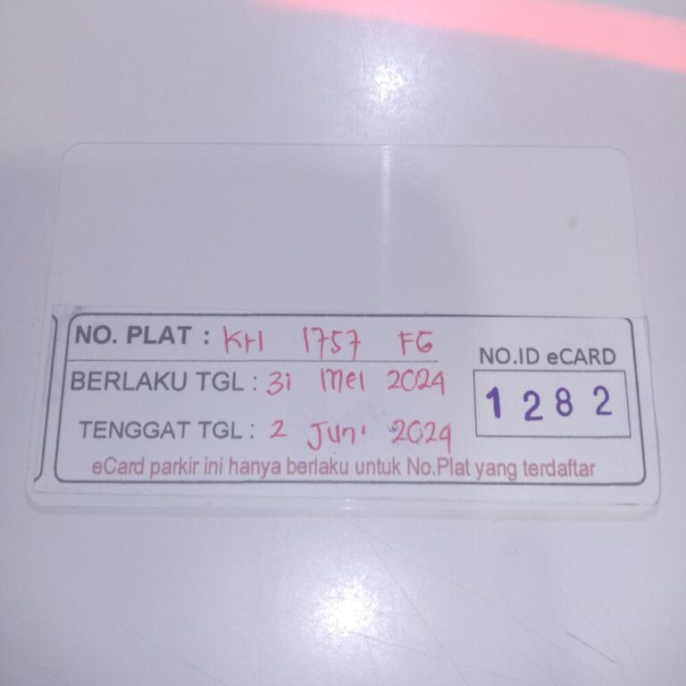 Kartu member kembali id 1282