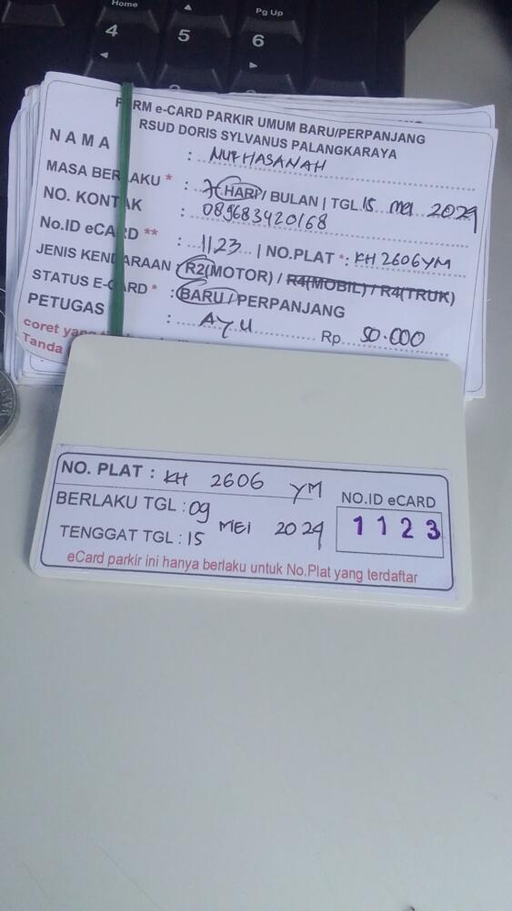 kARTU MEMBER BARU ID:1123