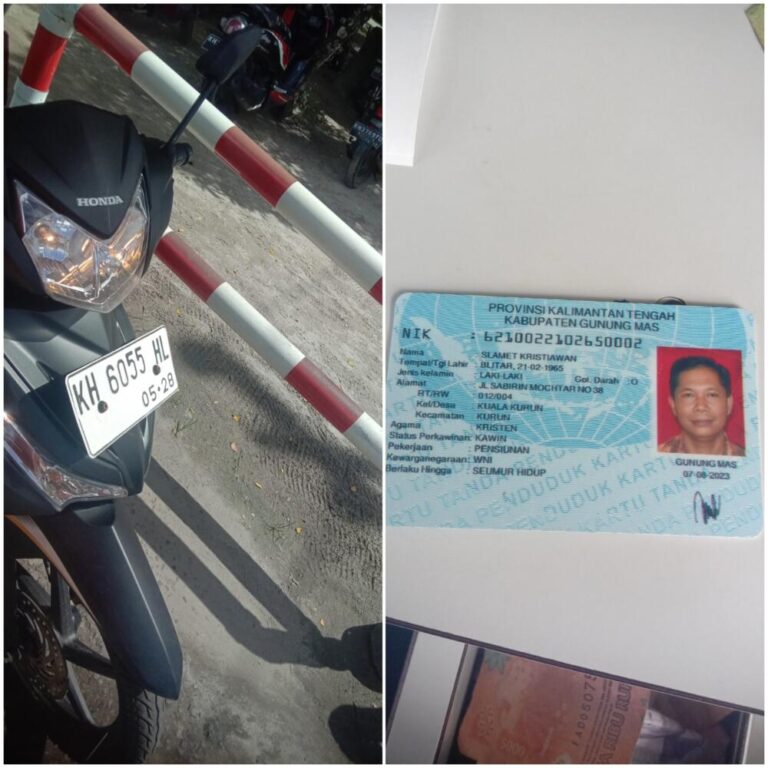 Tiket hilang sudah bayar denda