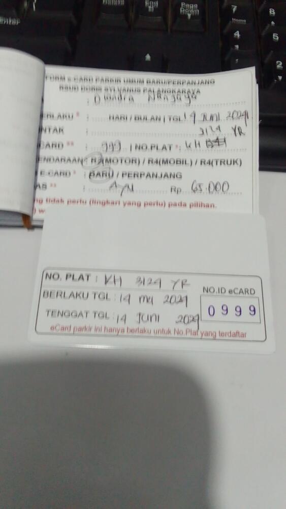 kARTU MEMBER BARU ID:999
