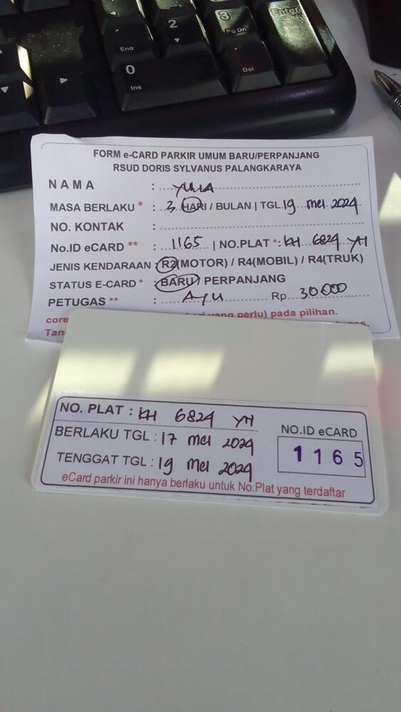 kARTU MEMBER BARU ID:1165